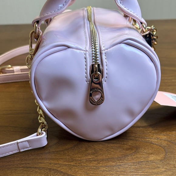 NWT JUICY COUTURE EXCLUSIVE LOVE LETTER HEART MINI BARREL CROSSBODY BAG PINK - Picture 4 of 9